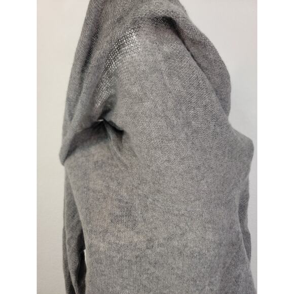 RED SAKS FIFTH AVENUE Sweater Womens XS 100% Cashmere Cowl Neck High Low Sheer - Picture 4 of 11